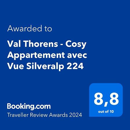 Val Thorens - Cosy Appartement Avec Vue Silveralp 224 エクステリア 写真
